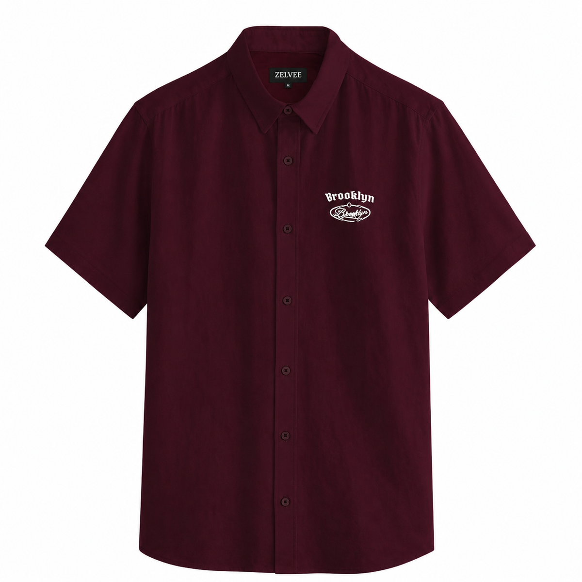 Brooklyn Relaxed Fit Shirt - Burgundy | ZELVEE