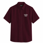 Brooklyn Relaxed Fit Shirt - Burgundy | ZELVEE