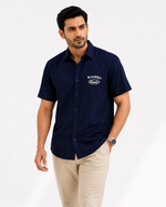 Brooklyn Relaxed Fit Shirt - Navy | ZELVEE