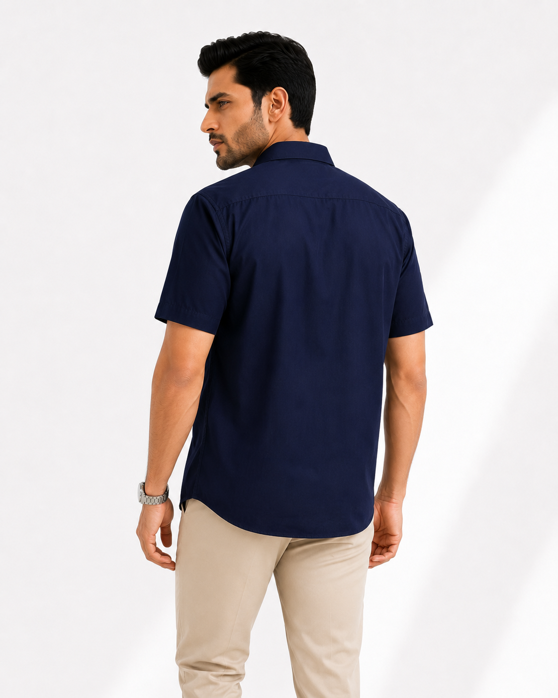 Brooklyn Relaxed Fit Shirt - Navy | ZELVEE