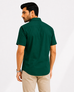 Brooklyn Relaxed Fit Shirt - Bottle Green | ZELVEE