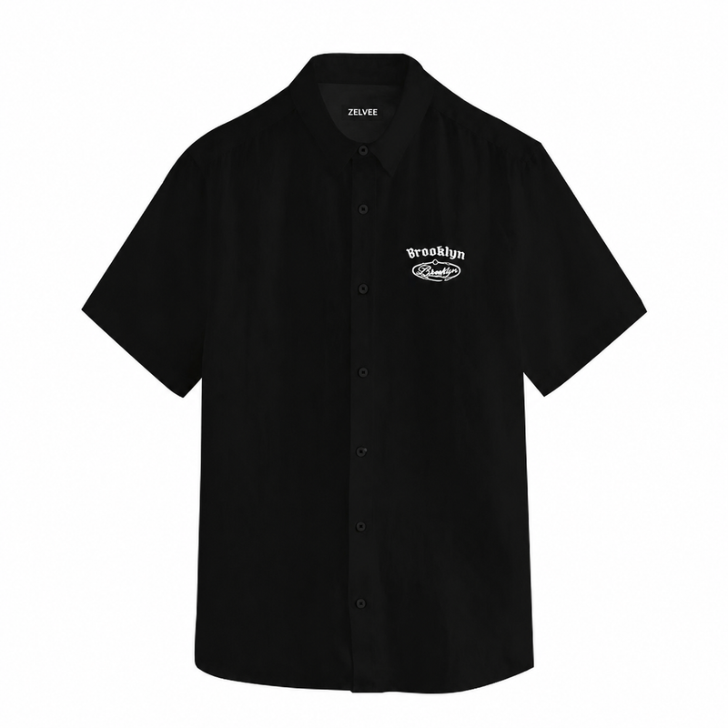 Brooklyn Relaxed Fit Shirt - Black | ZELVEE