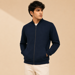 Zelvee Essential Navy Fleece Zipper jacket