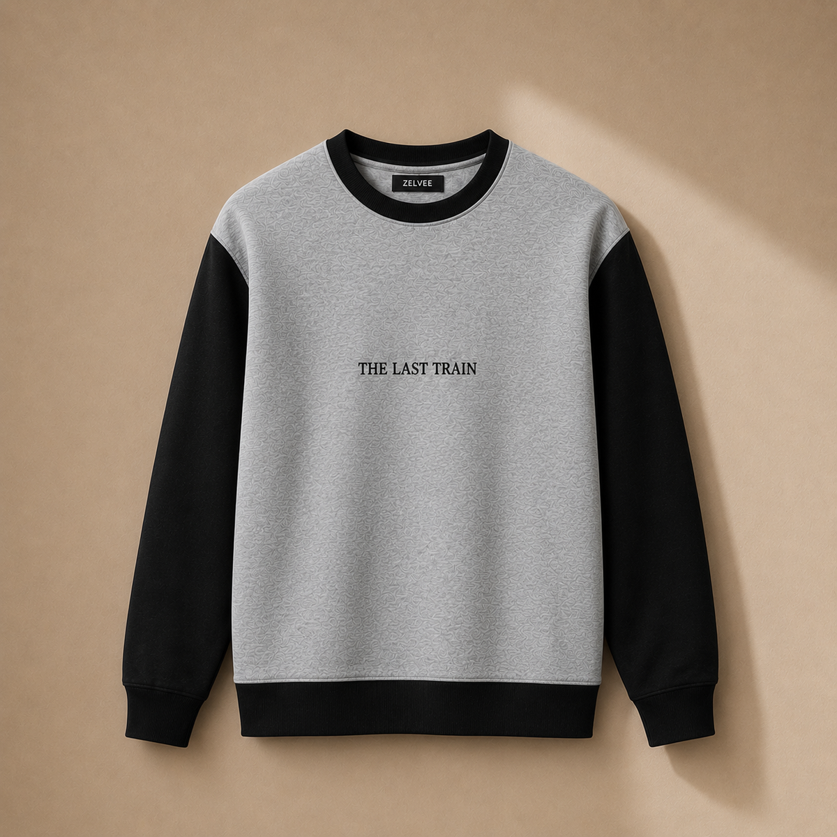 The Last Train Fleece Sweatshirt – Grey & Black